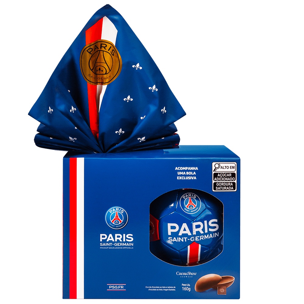 Ovo de Páscoa Chocoesportes PSG 160g Cacau Show