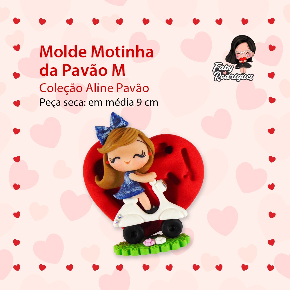 Molde de Silicone Motinha Da Pavao M - Aline Pavão