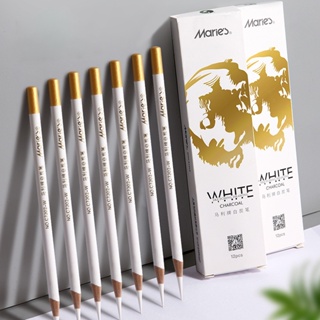 6 Pçs/set Lápis De Carvão Branco Arte Profissional Estudantes Esboço Qualidade Alto Brilho Suprimentos De Para em Oferta na Shopee
