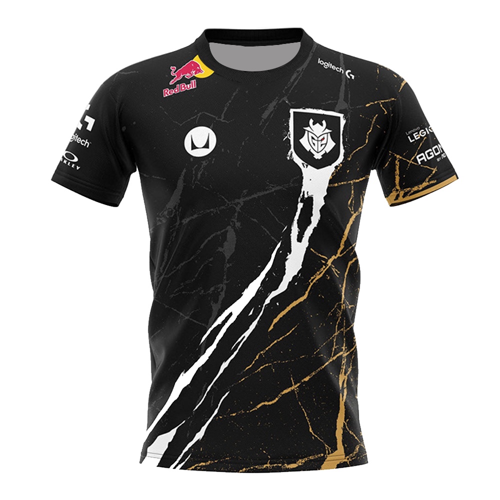 G2 Esports 2023 Camiseta Masculina Equipe De Jersey LOL VALORANT Uniforme ID Vestuário