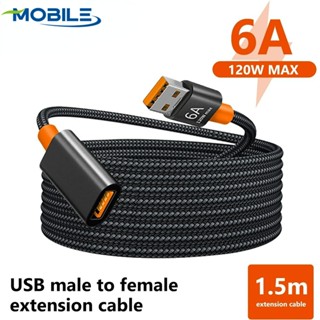 Cabo De Extensão USB 3.0 Para TV Com Câmera Computador Da Impressora 6A Dados De Transmissão De Alta Velocidade (1.5/1m) Macho-Fêmea