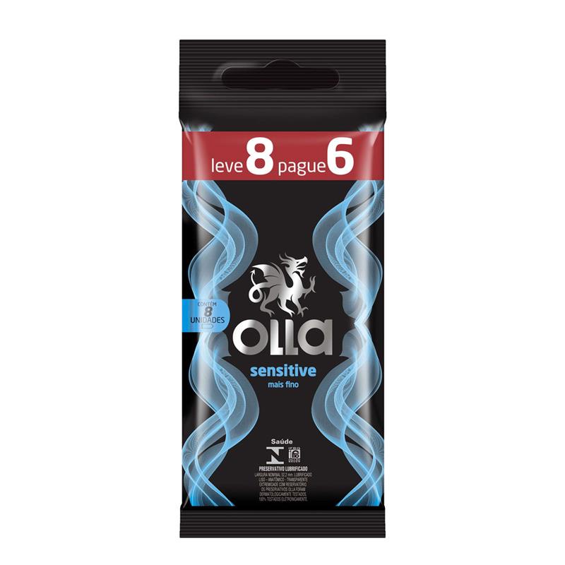 Preservativo Extra Fino - Olla Sensitive | Leve 8 Pague 6 em Oferta na Shopee