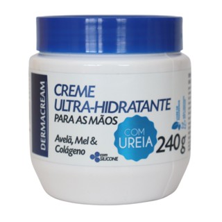 Creme Mãos Ultra Hidratante Colágeno Ureia Dermacream 240g