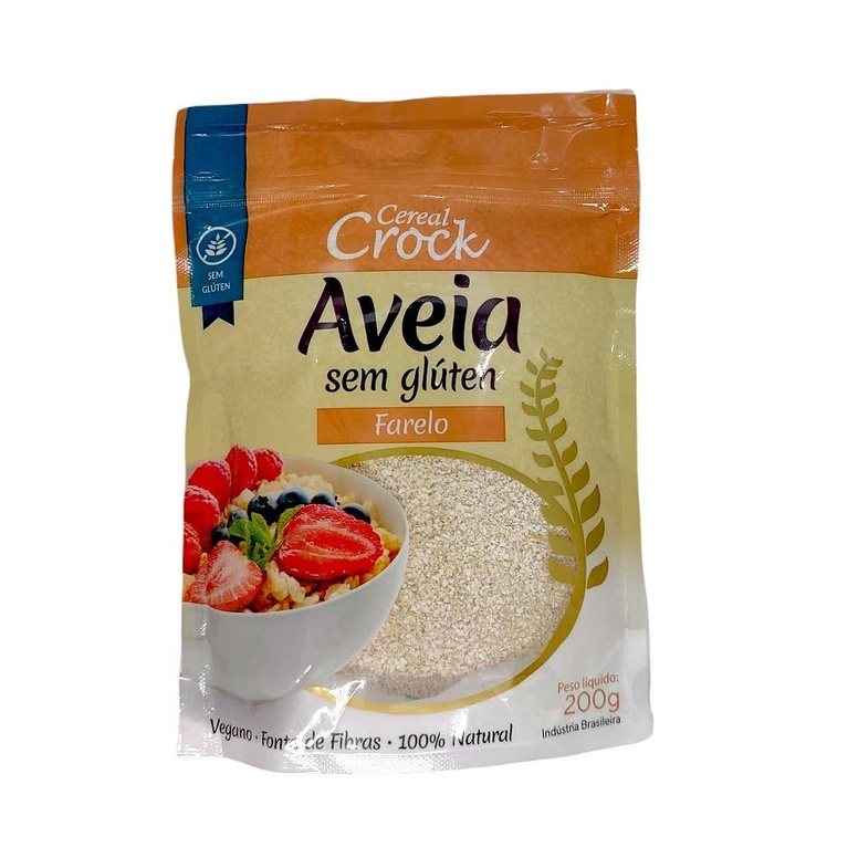 Farelo de Aveia Sem Glúten Cereal Croc 200g *Val.300926