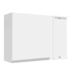 Armário de Cozinha Aéreo de Canto 1 Porta Branco Glamy Madesa