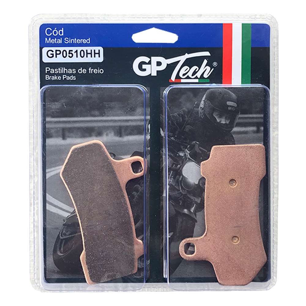 Pastilha Freio GP TECH 0510HH (D/T) Harley Davidson 1130 V-ROD 2008-15 / 1584 Street Glide / Electra Glide / ULTRA Glide