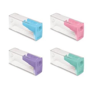 Apontador Com Depósito Transparente Pastel Faber Castell