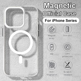Original Para Caixa De Carga Magnética Sem Fio iPh 14 13 12 11 Pro Max Plus Mini X XS XR SE Acessórios De Tampa Transparente