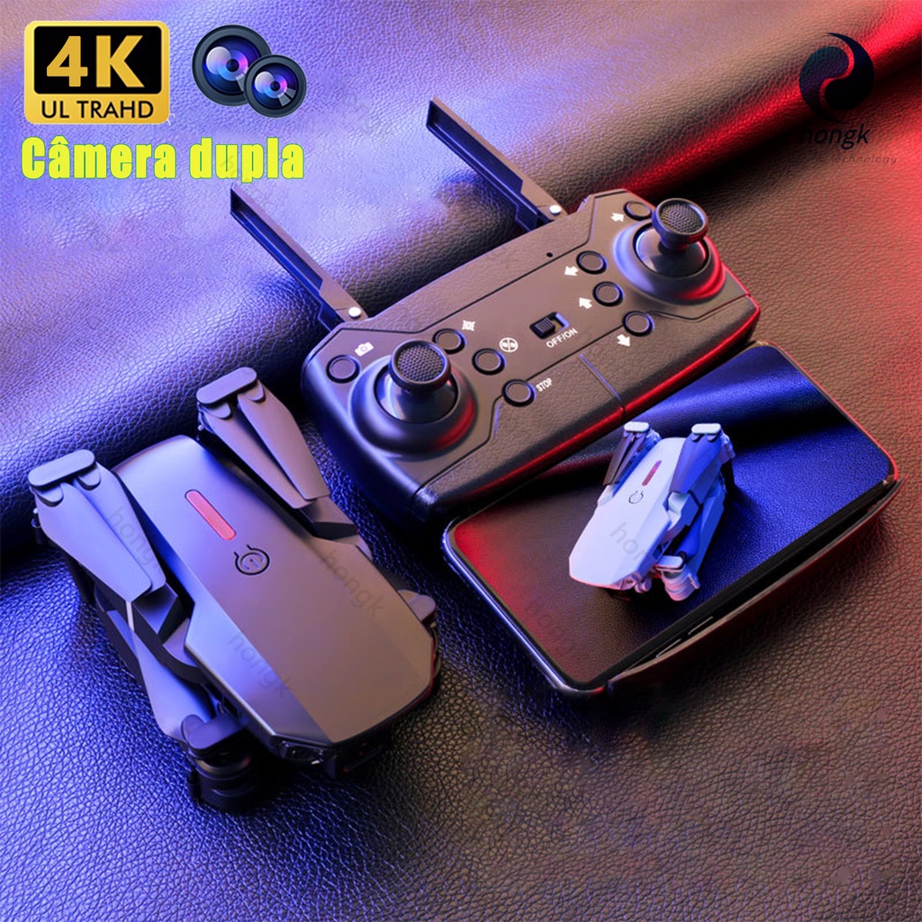 HK52 high-end drone Portable drone Dual camera 4K drone Cinematic drone Remote control plane 5G/wifi drone