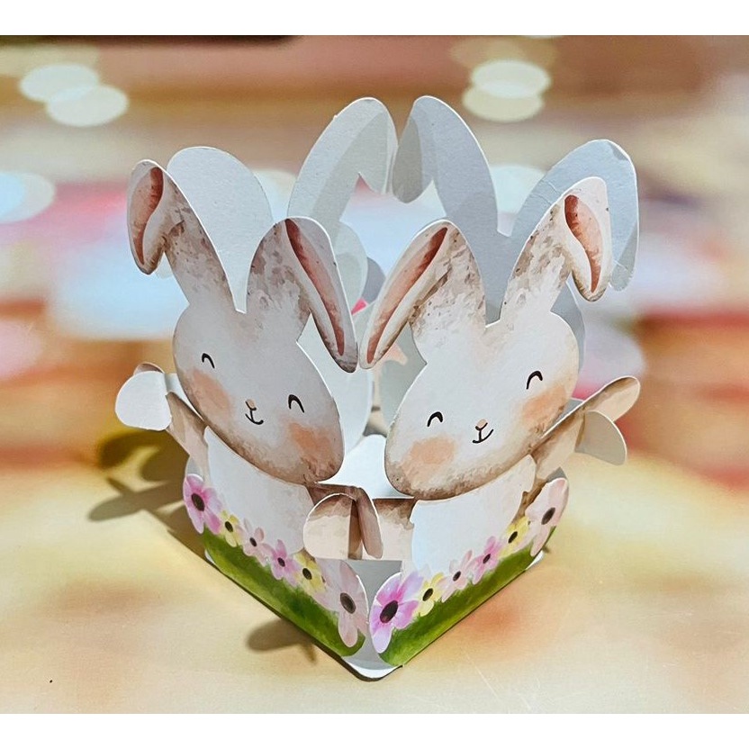 10 Cestinha Coelho Lembrancinha ovo de Pascoa Aquarela 4184 (PASCOA IDEIA OUTLET) em Oferta na Shopee