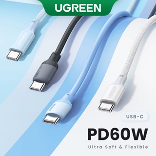 Cabo UGREEN USB C 60W Tipo Para MacBook Samsung Huawei PD60W De Carregamento Rápido Silicone Líquido