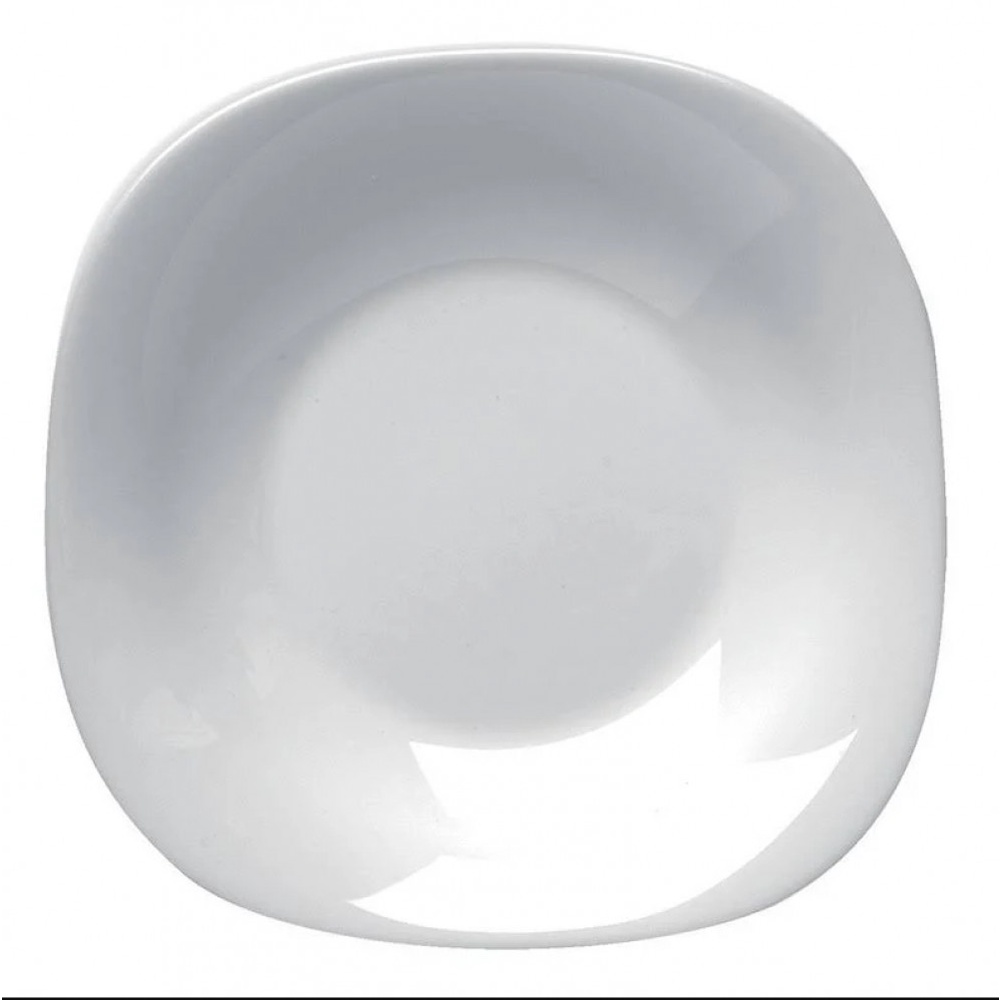 Prato Sousplat Parma 31cm Vidro Temperado Branco Bormioli