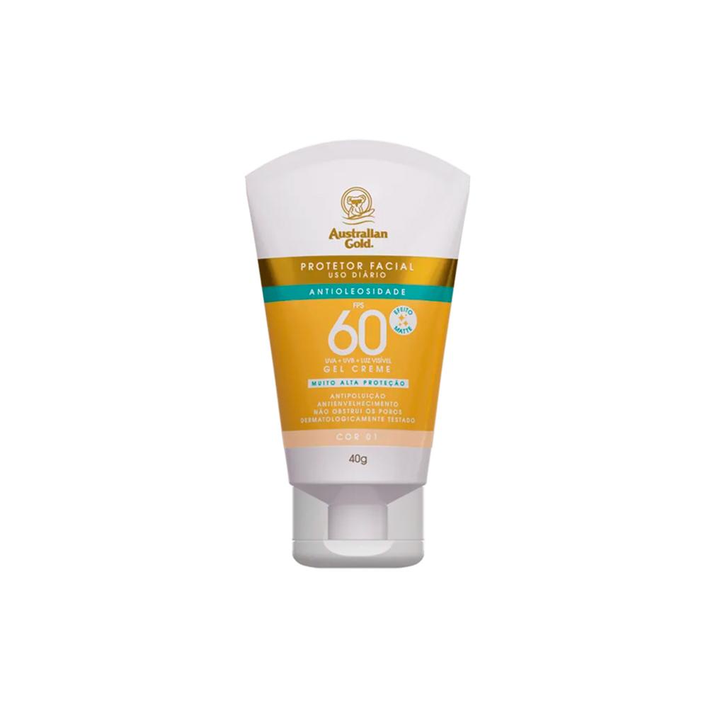 Australian Gold Protetor Solar Facial Matte FPS60 Cor 01 40g