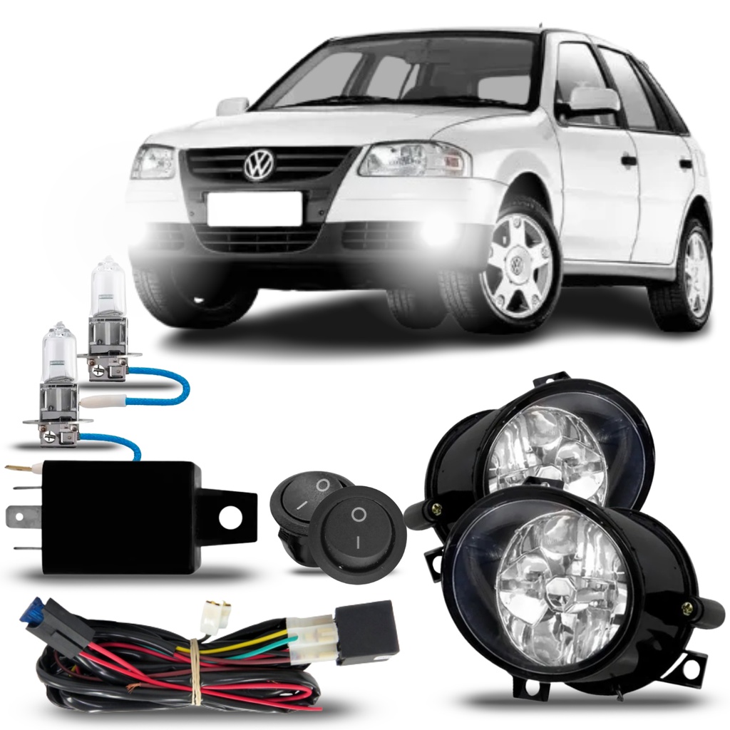 Kit Farol Milha Volkswagen Gol G4 2006 2007 2008 2009 á 2014