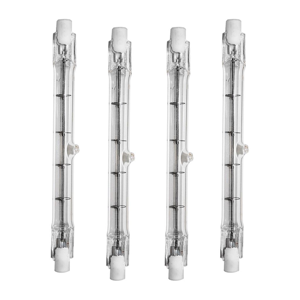 Kit 4 Lâmpadas Halógena Palito R7S 300W 127V 2800K Luz Amarela 01302 - Ourolux em Oferta na Shopee