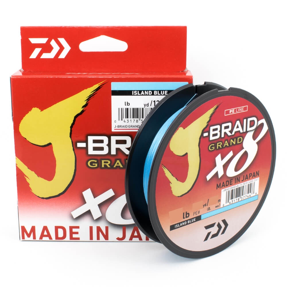 LINHA MULTIFILAMENTO DAIWA J-BRAID GRAND X8 AZUL - 135M