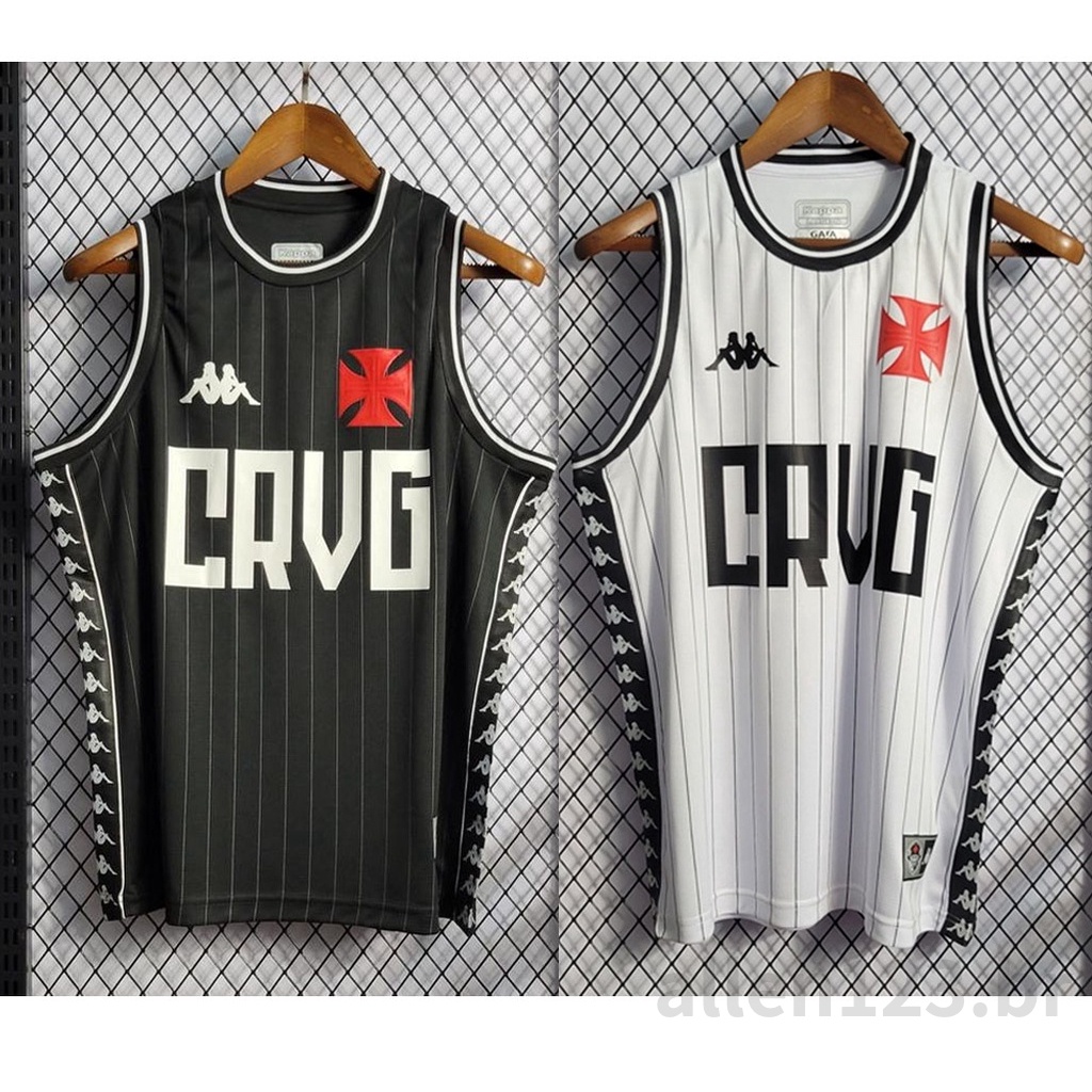 22/23 Vasco Da Gama Camisa De Basquete Preto Masculina Esporte Jersey