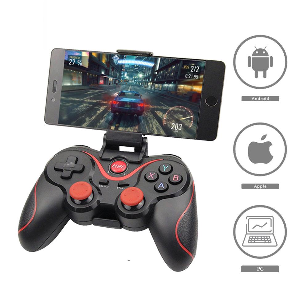 Controle De Jogo Sem Fio T3 Bluetooth Controlador Para tablet PC Android Telefone Celular Inteligente