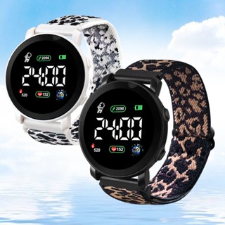 Relógio Digital LED De Pulso Elástico Fita Elástica Smart Electronic Women Shock Student Square Sports For Kids Daily Wear SmartwatchDigital Boy Astronaut Round