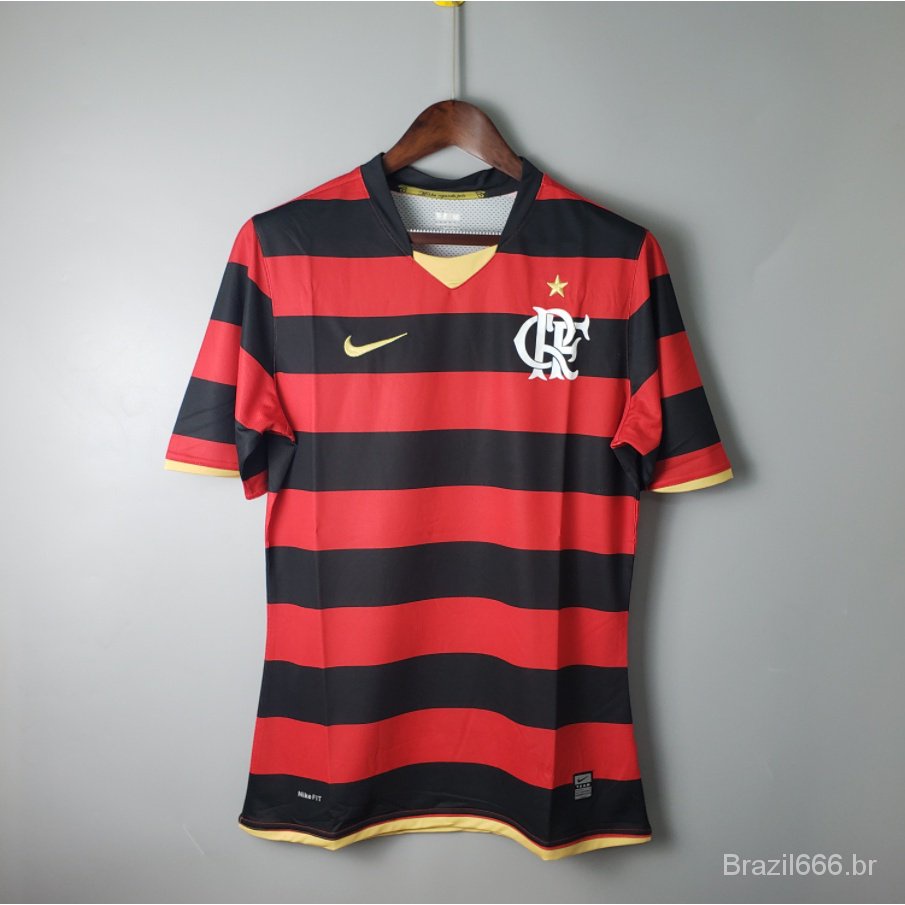 Flamengo 2008-2009 casa versão tailandesa retro 1:1 camisa de futebol Flamengo 08/09 Jersey Flamengo 08 Flamengo 08 Flamengo 08 Flamengo 09 OH8Z