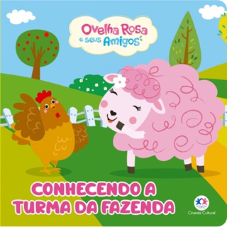 Livro Cartonado Ovelha Rosa - Conhecendo a turma da fazenda em Oferta na Shopee