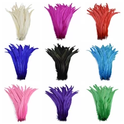 100 Peças Atacado Penas De Galo Artificiais Cauda Artesanal DIY Artesanato Pluma artificial Carnaval Cocar Casamento Jói