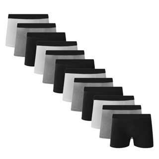 Kit 12 Cueca Boxer Algodão Box Cotton Sortida C5