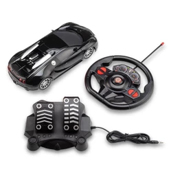 Carrinho com Volante e Pedal Racing Control Nitro Preto Multikids - BR1147
