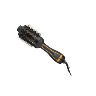 Escova Secadora Oval Com Revestimento Cerâmico Cabo Giratório 360 Multilaser Jato de Ar Frio Dourada 220V 1200W - EB088