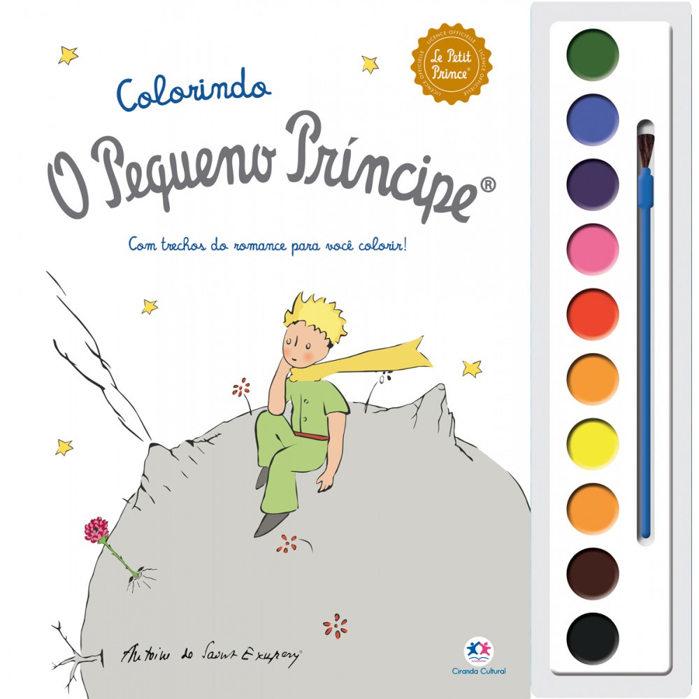 Livro Aquarela O Pequeno Príncipe - Cores e amizade em Oferta na Shopee