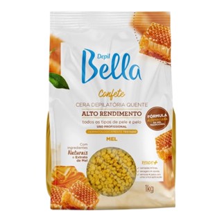 Cera Depilatória Corporal Natural Mel Pérola Depil Bella 1kg