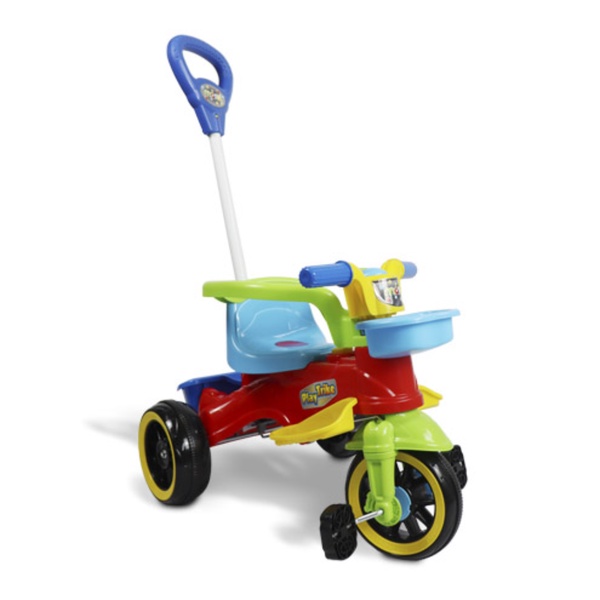 Brinquedo Triciclo Carrinho de Passeio Play Trike Colorido Infantil