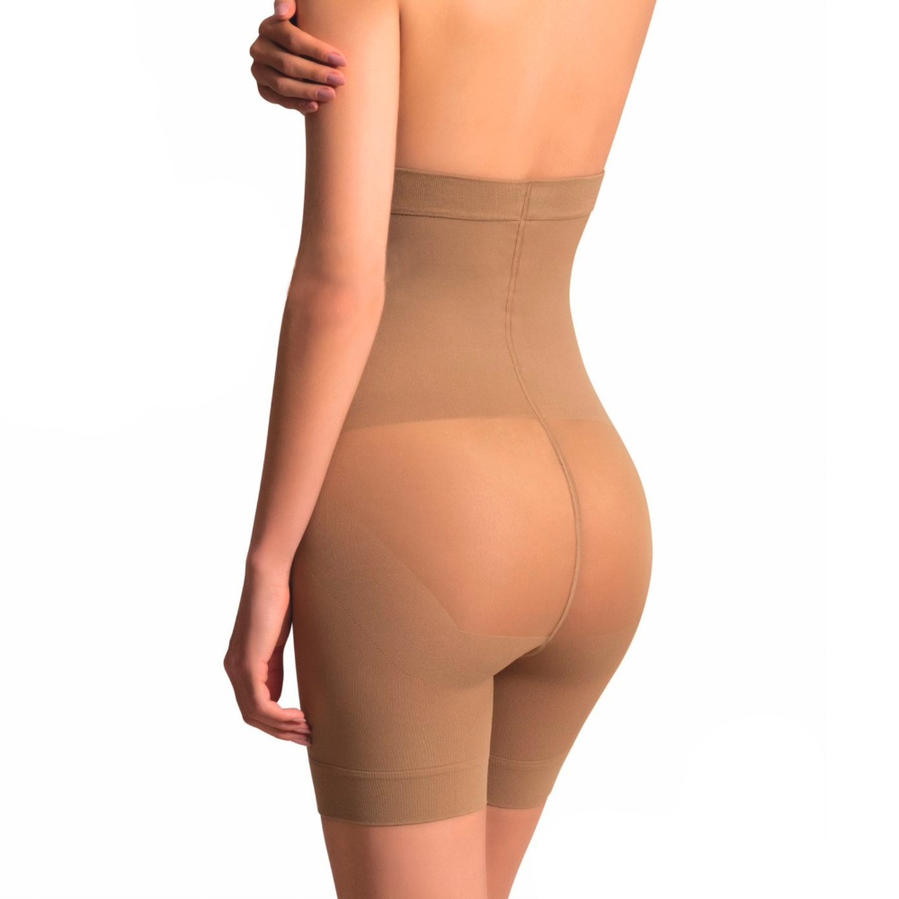 Kit Com 2 Cinta Shorts Levanta Bumbum Cinta Modeladora Levanta Bumbum Diminui Barriga Cos Alto Com Silicone