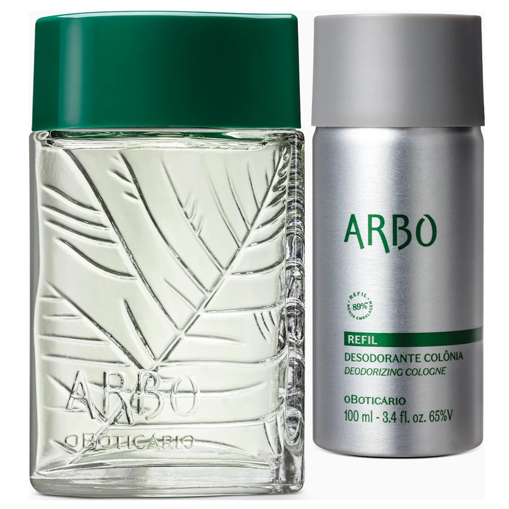 Kit Arbo Tradicional: Desodorante Colônia 100ml E Refil 100ml