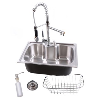 Kit Cuba Gourmet Cozinha Aço Inox 50x40cm E Torneira Gourmet