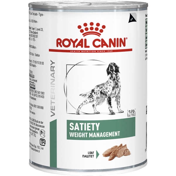 Ração Úmida Lata Royal Canin Veterinary Satiety Support Cães Adultos 410g - Pets