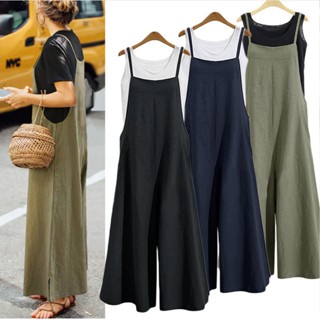 Macacão Casual Fashionable Feminino De Fato De Salto Largo Calça De Pernas Larga