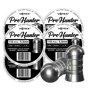 5 Chumbinhos Pro Hunter 5.5mm 1,200g 550 Unidades - Votex
