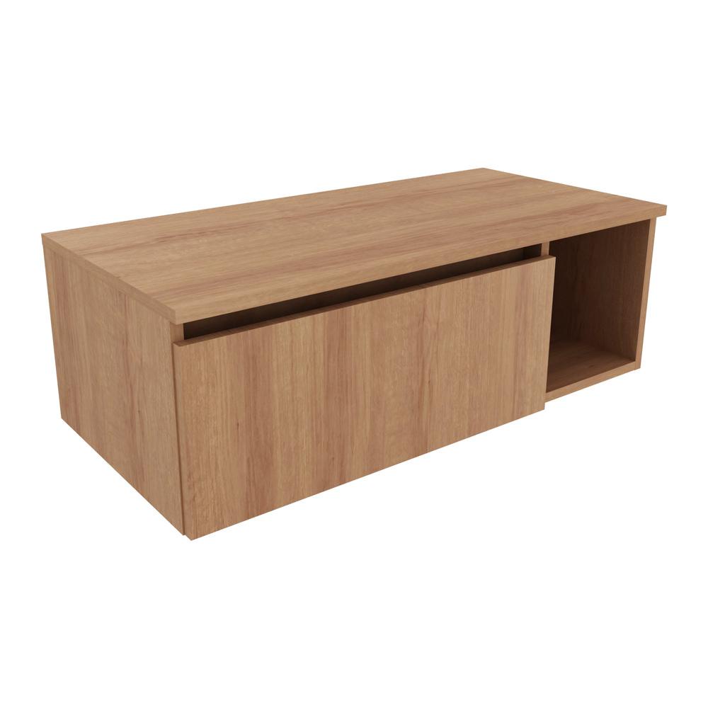 Gabinete Banheiro Suspenso 80cm Multimóveis CR10081 Amêndoa em Oferta na Shopee