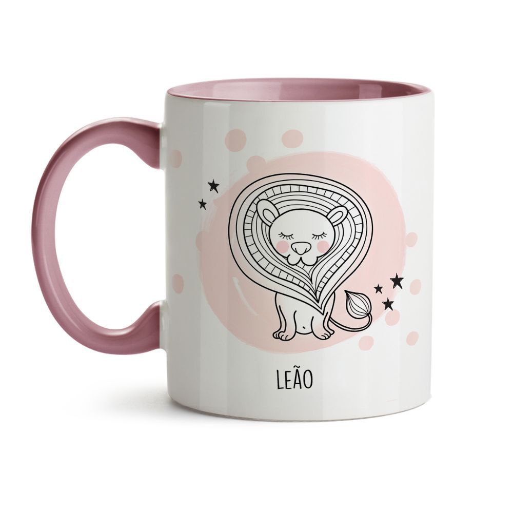 Imagem Caneca Xicara Signo LeÃO leao leoa presente decoração Oferta