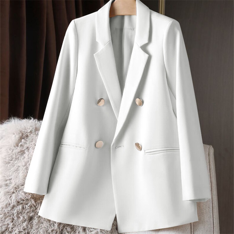 Jaqueta de Fato Branco Novo Estilo Fato de Primavera Pequeno Temperamento de Outono Roupa Casual Coreana para Mulheres em Oferta na Shopee