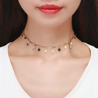 Colar Bamoer Star Gold Color Presentes De Moda Para Mulheres