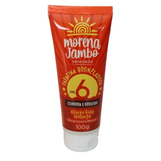 Parafina Bronzeador Morena Jambo Corpo FPS6 Dermacream 100g
