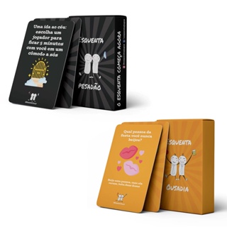 Kit 2 Jogos de Cartas Adulto Esquenta Pesadão + Ousadia em Oferta na Shopee