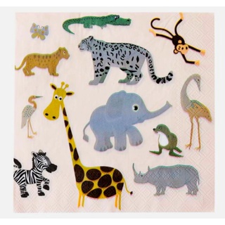 Guardanapos De Papel Linha Luxo Safari 33X33cm - 20 Unid em Oferta na Shopee