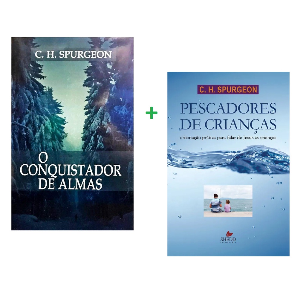 Kit 2 Livros O Conquistador de Almas + Pescadores de Crianças | Charles H. Spurgeon em Oferta na Shopee