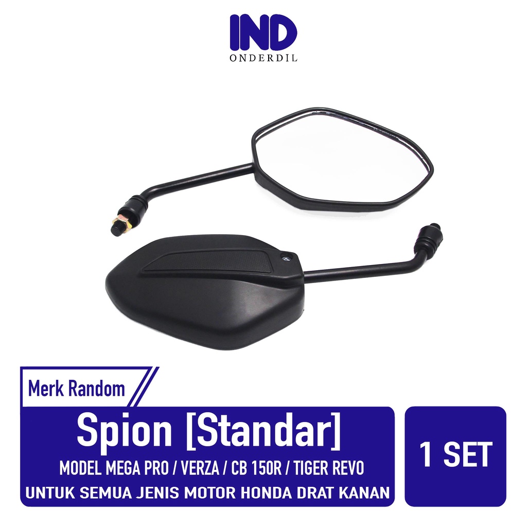 Vidro Espelhado Padrão Para Honda Mega Pro/Verza/CB150R/Tiger Revo-New/Beat/Supra/Blade/Scoopy/Spacy/Grand