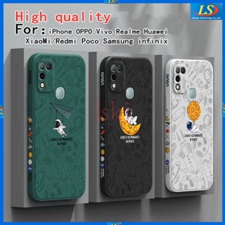 capinha infinix hot 11 play capinha infinix hot 10 Play / 9 / 10i / 10S / 11S Nfc / 12 / 12i / 20 5G / 20i Nasa Astronauta De Celular TKRC