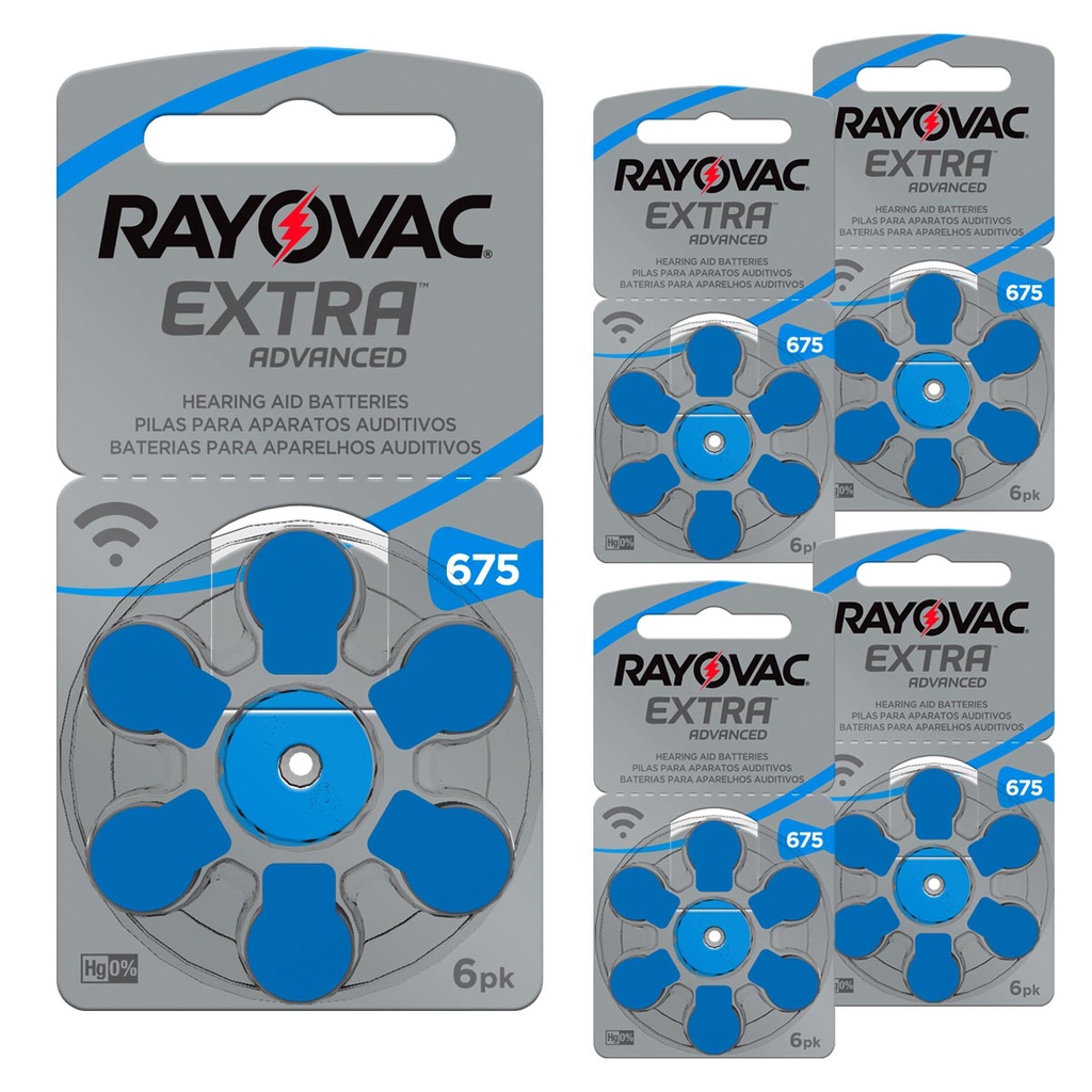 Pilha Auditiva 675 Rayovac Bateria Pr44 kit 30 unidades em Oferta na Shopee