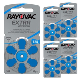 Pilha Auditiva 675 Rayovac Bateria Pr44 kit 30 unidades